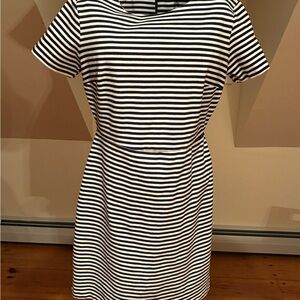 Old Navy Black and White Striped Mini Dress
